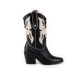 BOTA AGUILA NEGRA ALTA DE CUERO Negro 40