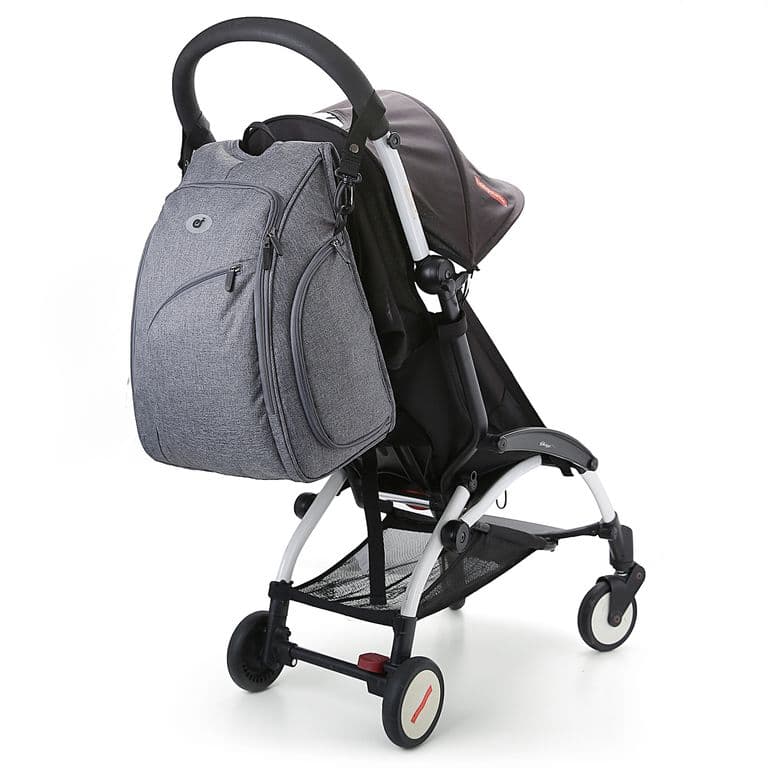 Mochila para Panales 360 Apertura Completa - Gris Gris TALLA UNICA