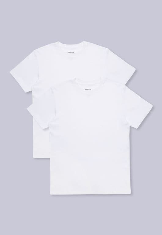 Camiseta Bipack Cuello Redondo Blanco S