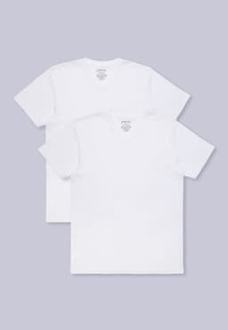 Camiseta Bipack Cuello V Blanco S