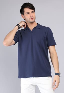 Polera Polo Spandex Azul S