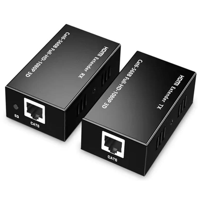 EXTENSOR HDMI HASTA 60 METROS POR UTP. CAT.5E/CAT.6. ACTIVO