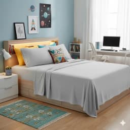 SABANAS DE POLAR 1.5 PLAZA 3 PIEZAS COLOR LISO DE EXCELENTE CALIDAD Gris 1,5 PLAZAS
