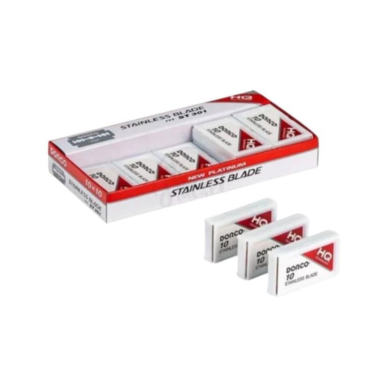 Navaja Roja Para Afeitar Doble Filo 1000pz ST301