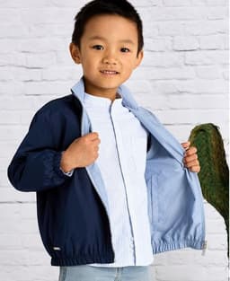 Chaqueta cortavientos reversible nino Azul 10 ANOS