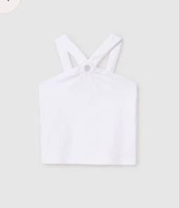 Camiseta tirantes arandela chicas Blanco 16 ANOS