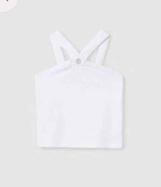 Camiseta tirantes arandela chicas Blanco 12 ANOS