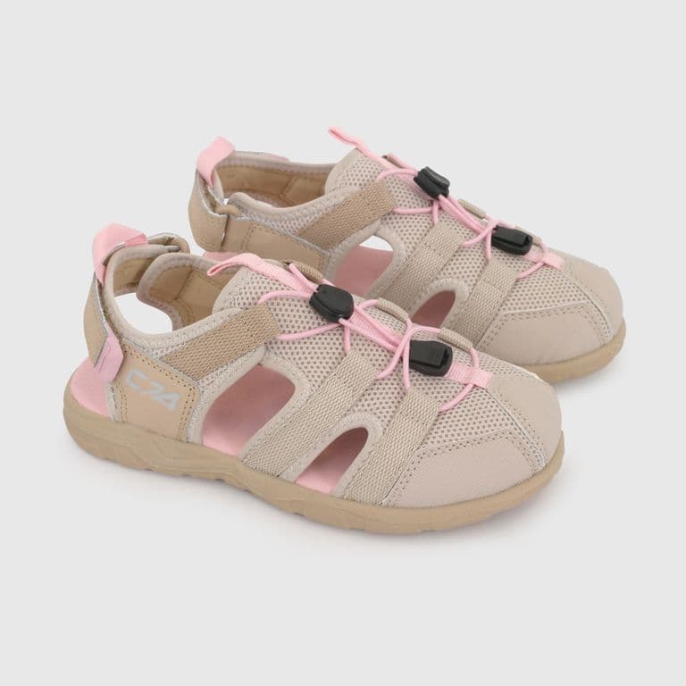 Sandalia Outdoor Beige de Nina con Velcro talla 28 a 38 Beige 28