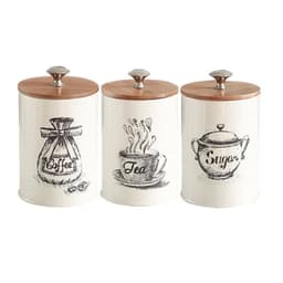 Set de 3 canister de cocina - Diseno dibujo