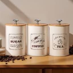 Set de 3 canister de cocina - Diseno Letras