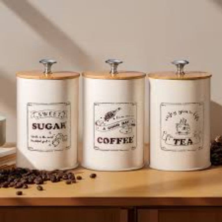 Set de 3 canister de cocina - Diseno Letras