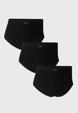 Slip 3 Unidades Classic Negro M