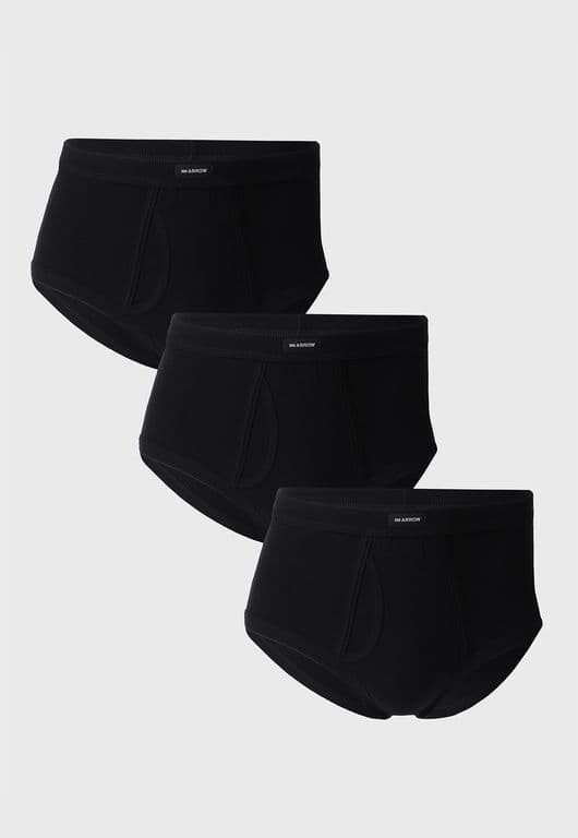 Slip 3 Unidades Classic Negro M