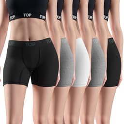 Boxer Mujer Medio Algodon Pack 5 C4 Multicolor M