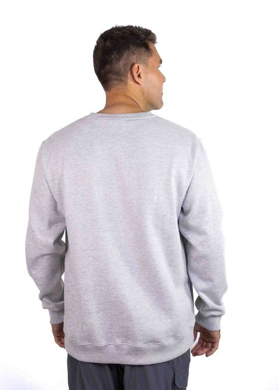 Poleron Hombre Mini Logo Crew Gris Gris S