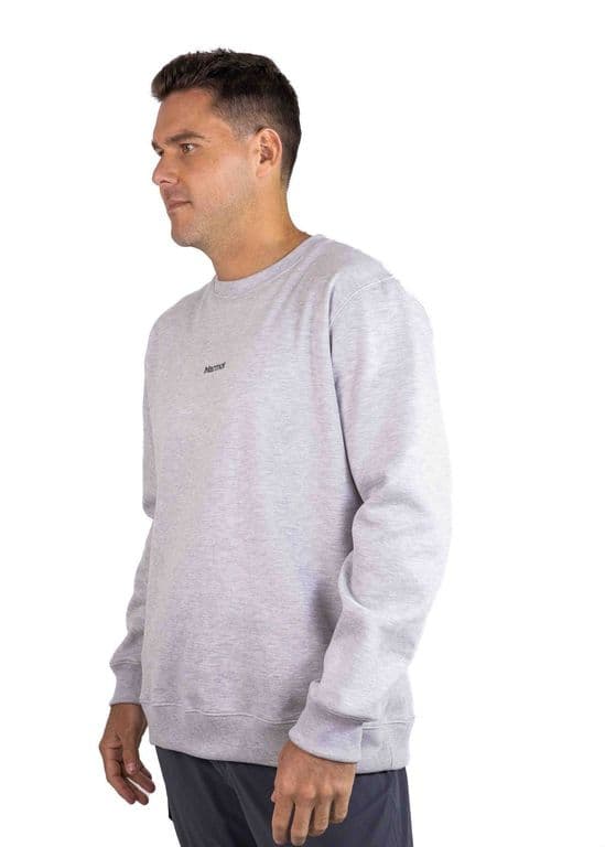 Poleron Hombre Mini Logo Crew Gris Gris M