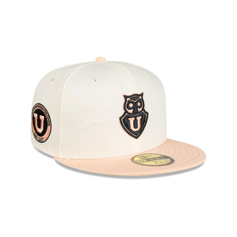 Gorra 59Fifty Universidad de Chile Futbol White and Pink Blanco 7