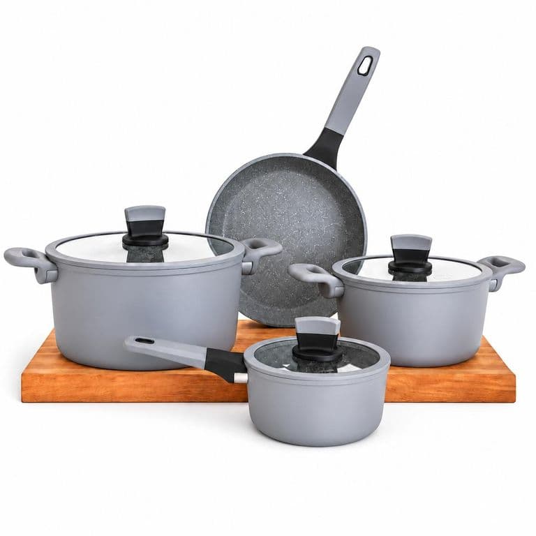 Pack Bateria de Cocina Profesional KW Forged Aluminum Ceramic / Gray