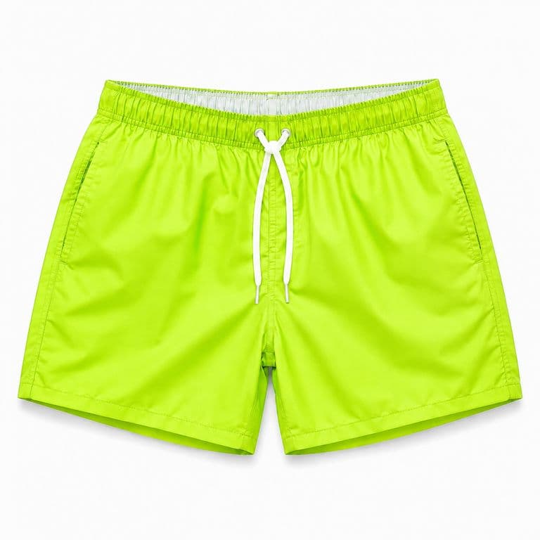 Traje De Bano Hombre Moderno Comodo Secado Rapido Verde Lima 2XL