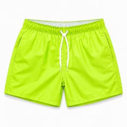 Traje De Bano Hombre Moderno Comodo Secado Rapido Verde Lima XL
