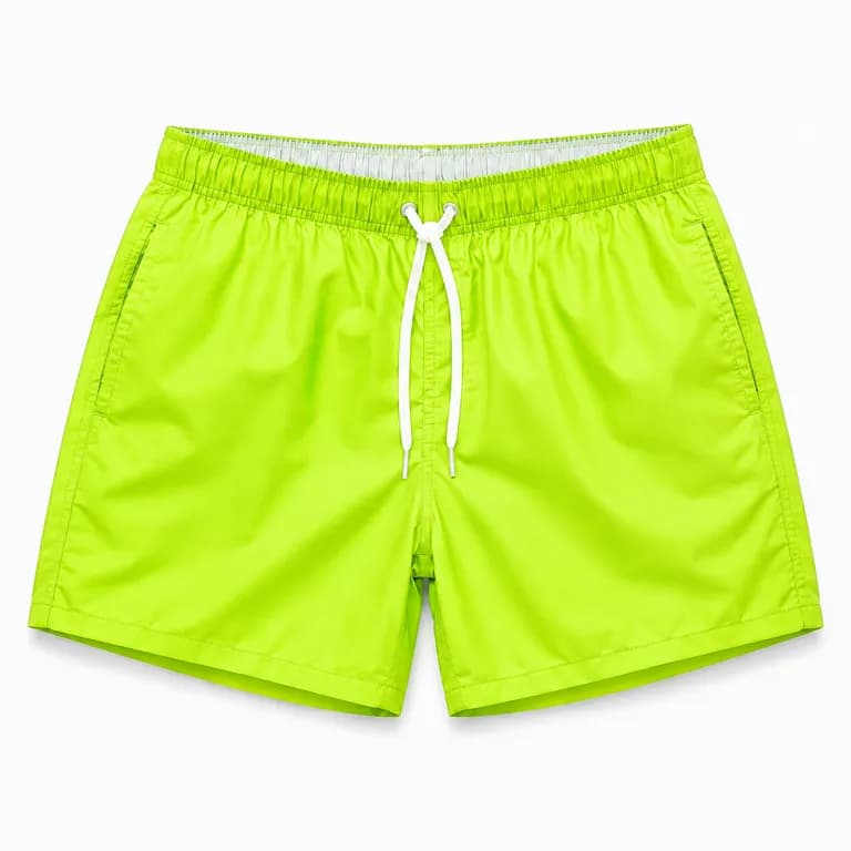Traje De Bano Hombre Moderno Comodo Secado Rapido Verde Lima L