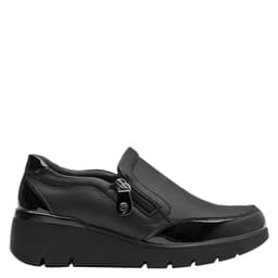 Zapato Casual Mujer Plateado Negro 36