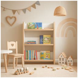 Biblioteca Librero Infantil 3 Niveles Estante 88x43x26cm