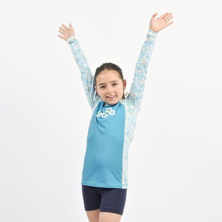 Polera UV Natacion Nina Turquesa Turquesa 14