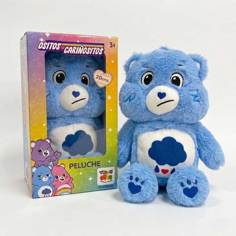 Peluche Grunosito Azul 25 Cm en Caja - Ositos Carinositos