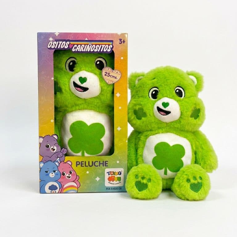 Peluche Revoltosito Verde 25 Cm en Caja - Ositos Carinositos