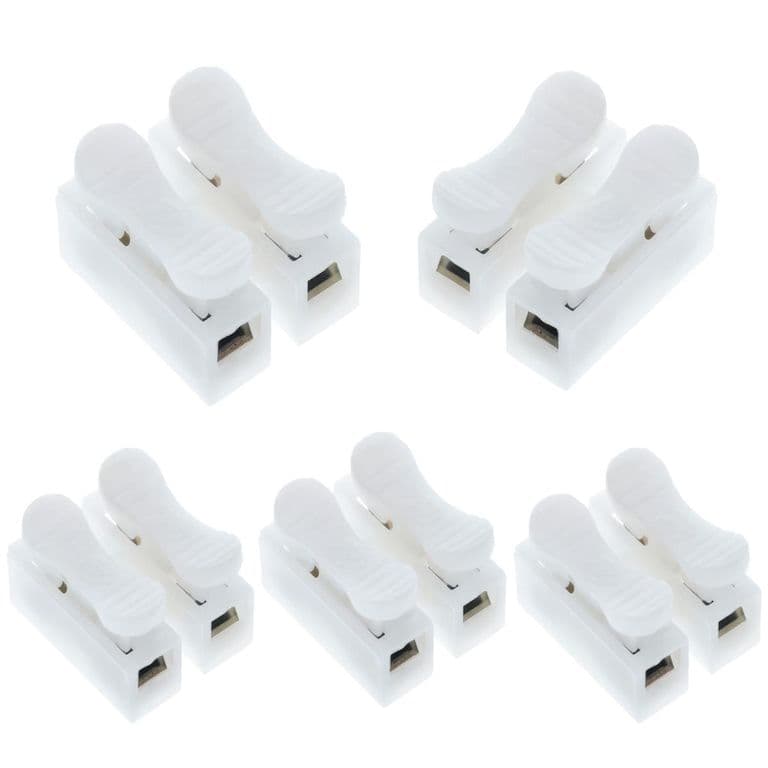 5x Copla Union Cables Empalme Bornera Automatica Regleta Rapida