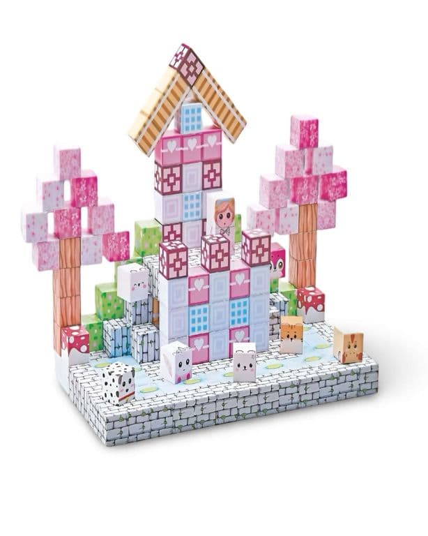 Juguete Cubo Magnetico 193 piezas diseno Mine-cratf Nina