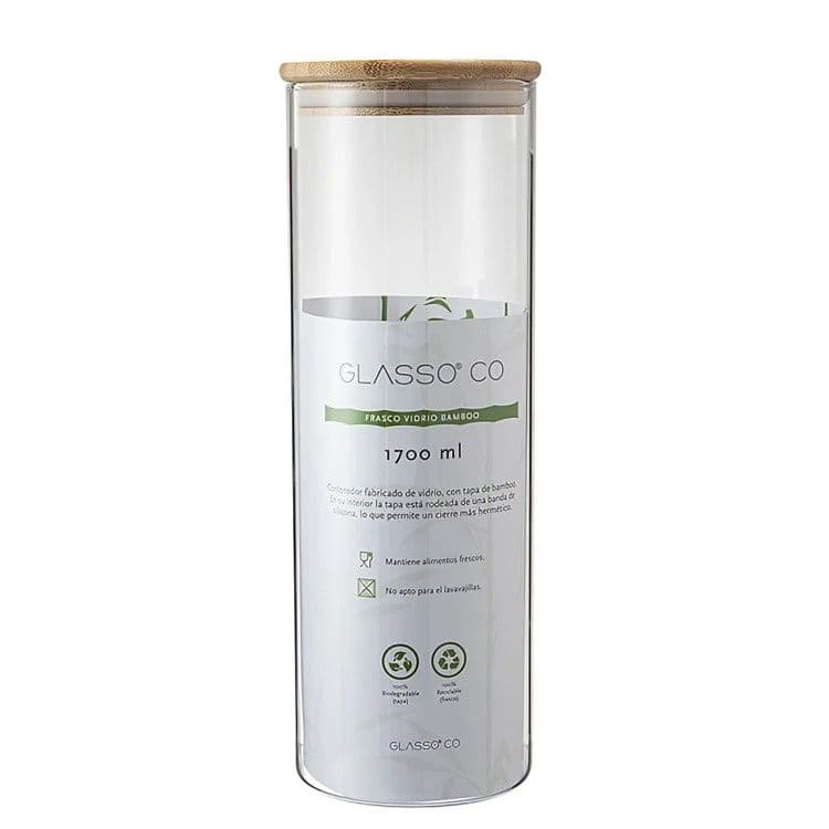 CONTENEDOR TAPA BAMBOO 17 LITROS