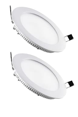 PACK 2 PANELES LED ECO EMBUTIDO REDONDO 18W CALIDO