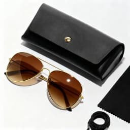 Lentes Gafas de sol de aviador piloto para hombre y mujer 100 % proteccion UV clasicas Oro TALLA UNICA