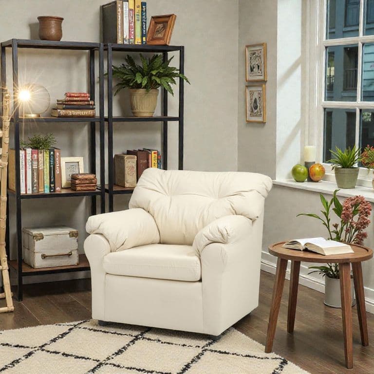 Sofa Mateo 1 Cuerpos - Cuero Sintetico Pu / Beige