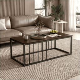 Mesa De Centro Minimalista Con Cubierta De Melamina 15 Mm