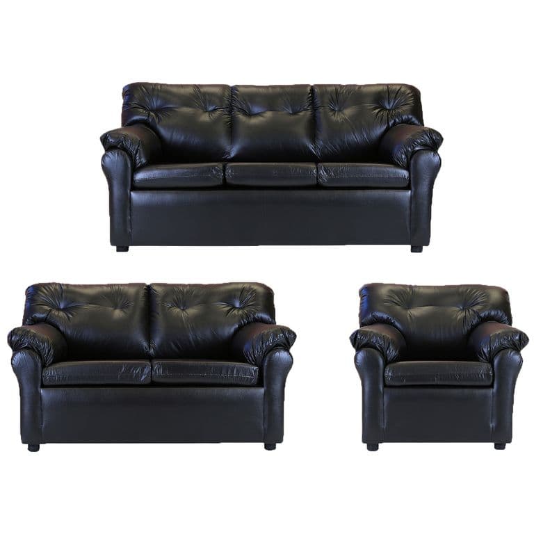 Living Mateo 321  - Cuero Sintetico Pu / Negro