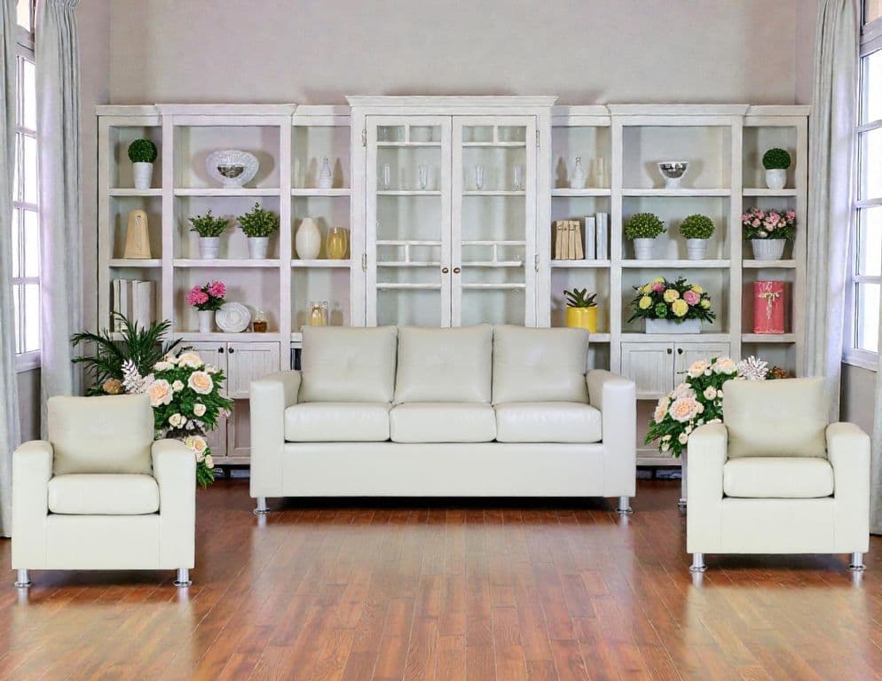 Living Asiria 311  - Cuero Sintetico Pu/ Beige