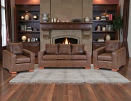 Sofa Israel 311 - Cuero Sintetico Pu / Caramelo