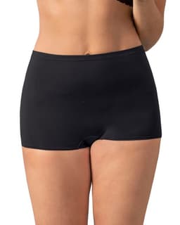 Calzon tipo Boxer Tiro Alto en Tela Lisa 72321 Negro L
