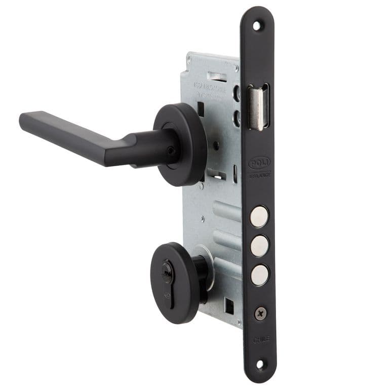Cerradura Embutida Milano Black B60 Acceso 1/2