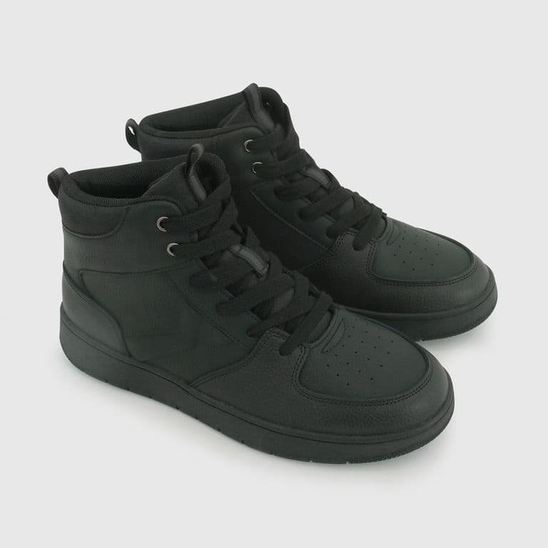 Zapatilla Escolar Unisex Negro Negro 34