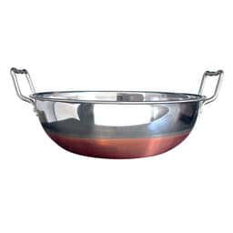 Pailas De Acero Con Orejas Base De Cobre De 36 Cm