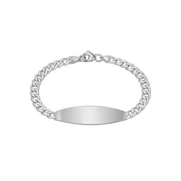 Pulsera Placa Grumete 20cm Plata 925 Plateado 20