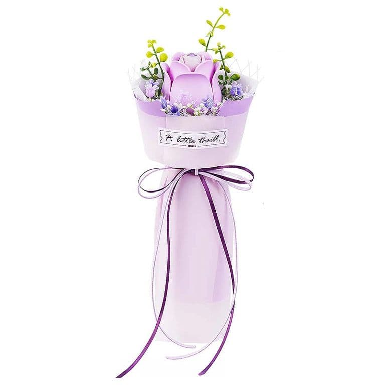 Rosa Purpura 3D Rowood AF021 Ramo Floral DIY en Madera
