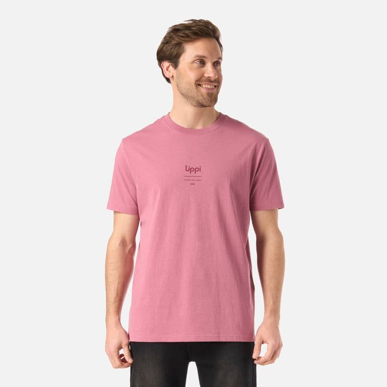 Polera Hombre Adventure Page T-Shirt Rosa Oscuro Rosa Oscuro S