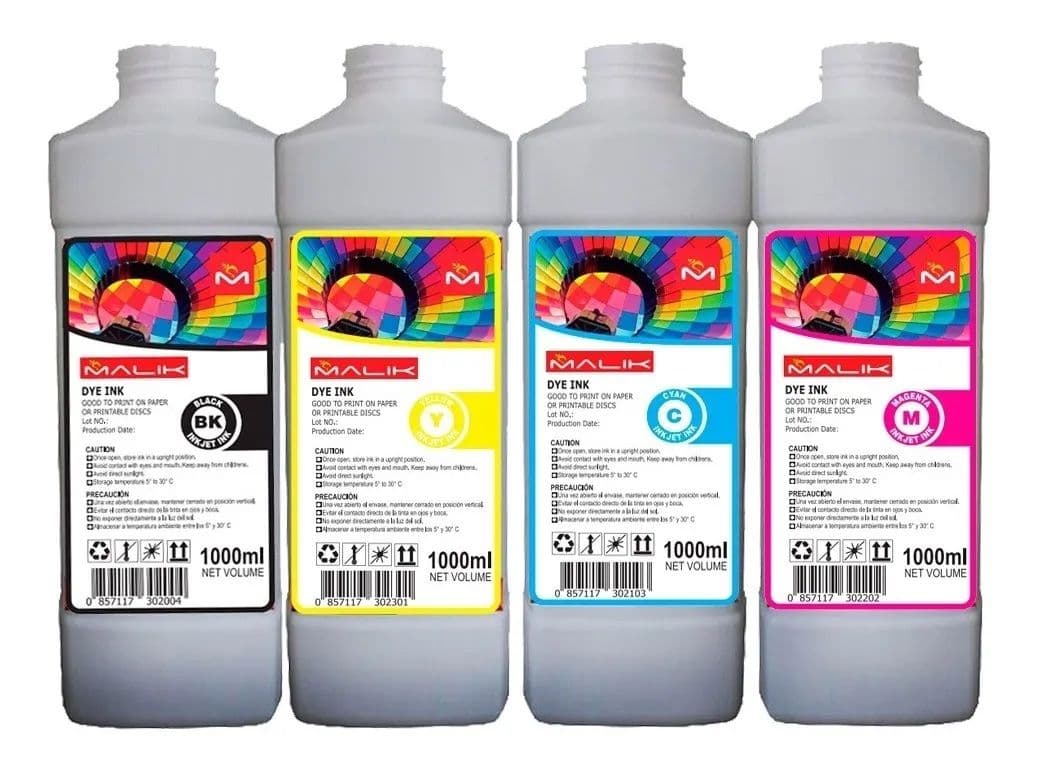 Pack 4 Litros + 4 Botellas para Brother BT5001CMY D60BK MFC-T930DW