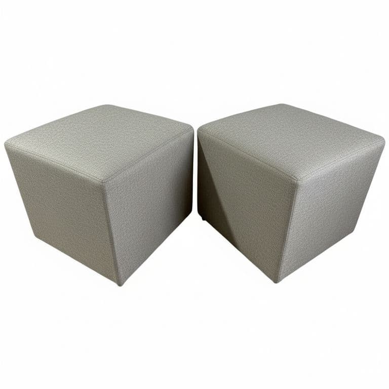 PUFF GRIS LINO Gris cemento