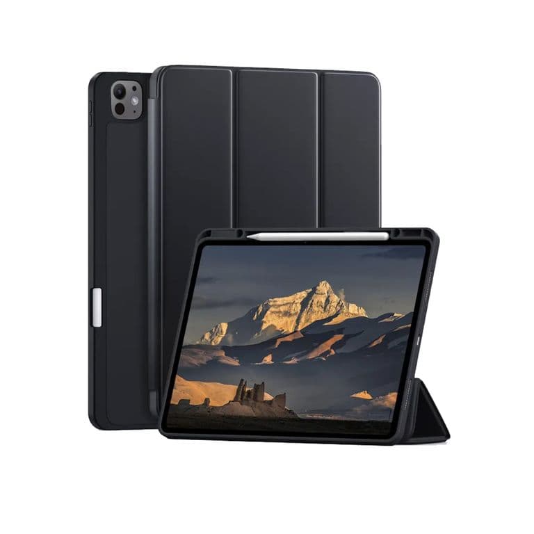 Funda Smart Cover Con Ranura Compatible Con iPad Pro 13 M5 2025 Negro